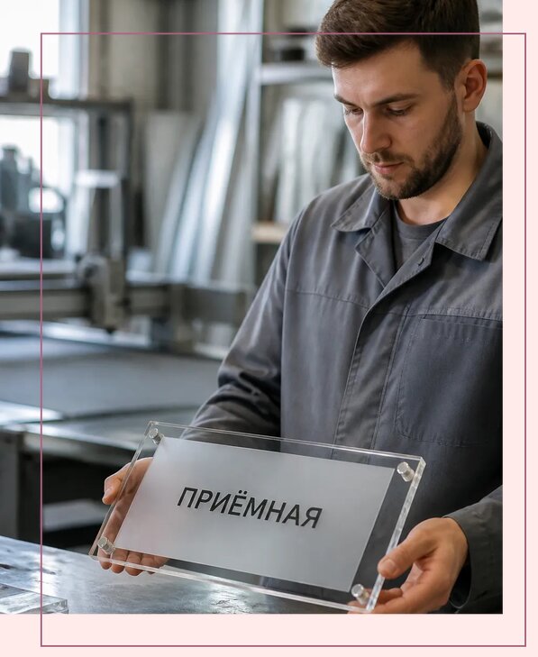 Таблички из оргстекла на заказ в Сатке от 4034 р. | Аванза-Стк